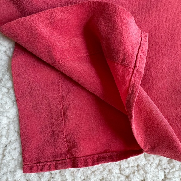 Silk Y2K Spaghetti Strap Cami Dainty Crochet Fairycore Rosey Pink Sz S - Picture 3 of 14